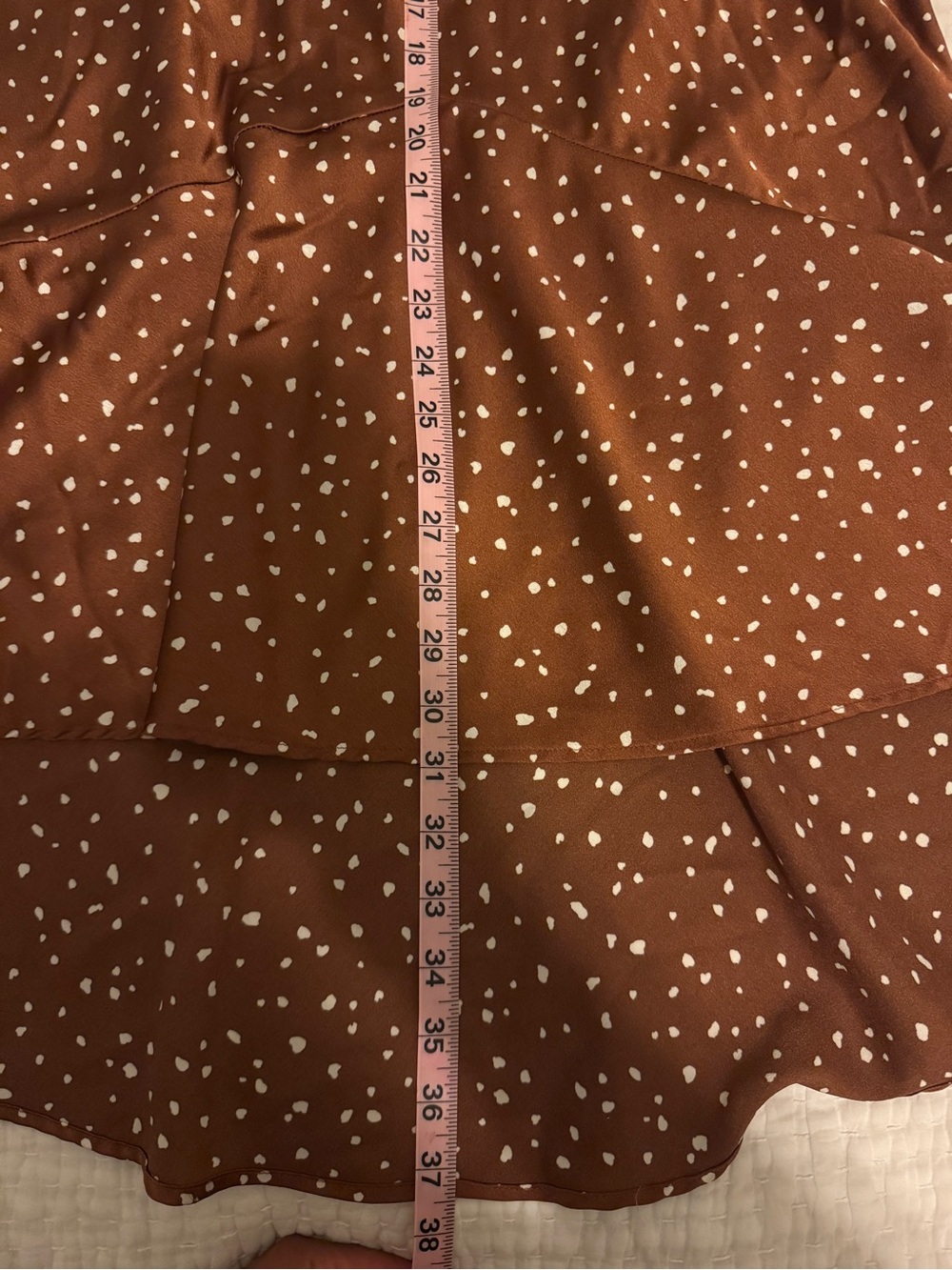 Abercrombie & Fitch Brown Polka Dot Maxi Skirt - Picture 5 of 5